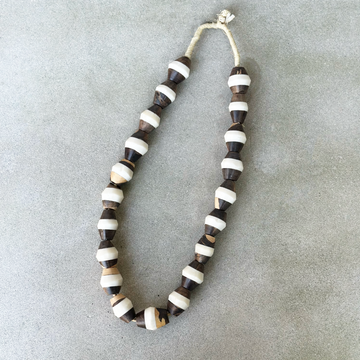African wood and bone beads
