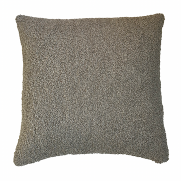 Grey Boucle Pillow / 22” x 22”