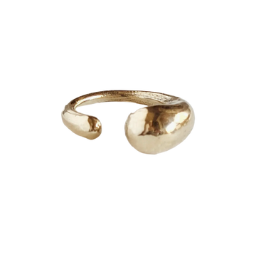 Brass Molten Orb Ring