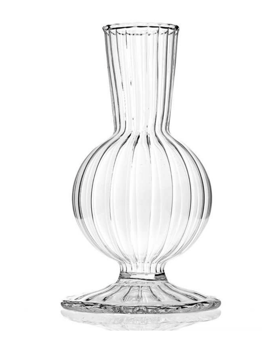 Fluted Glass Bud Vase