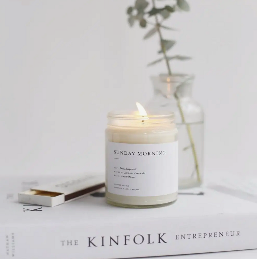 Sunday Morning Minimalist Candle