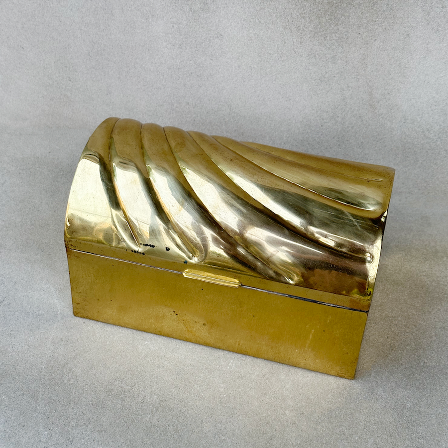 Vintage Brass Hinged Box