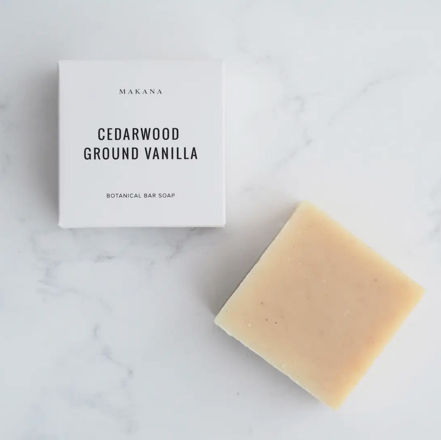 Cedarwood Ground Vanilla Botanical Bar Soap 4.5 oz
