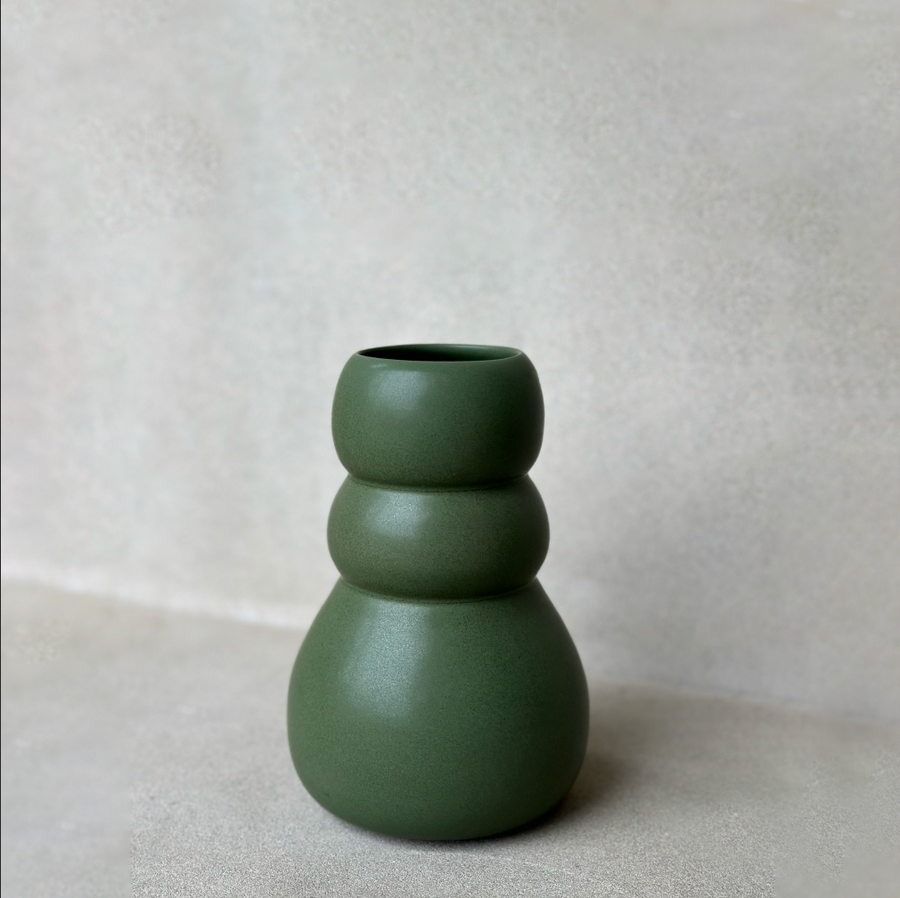TQD Tall Porcelain Vase / Avocado