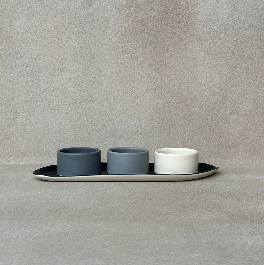 Condiment Set with Tray / Ombre