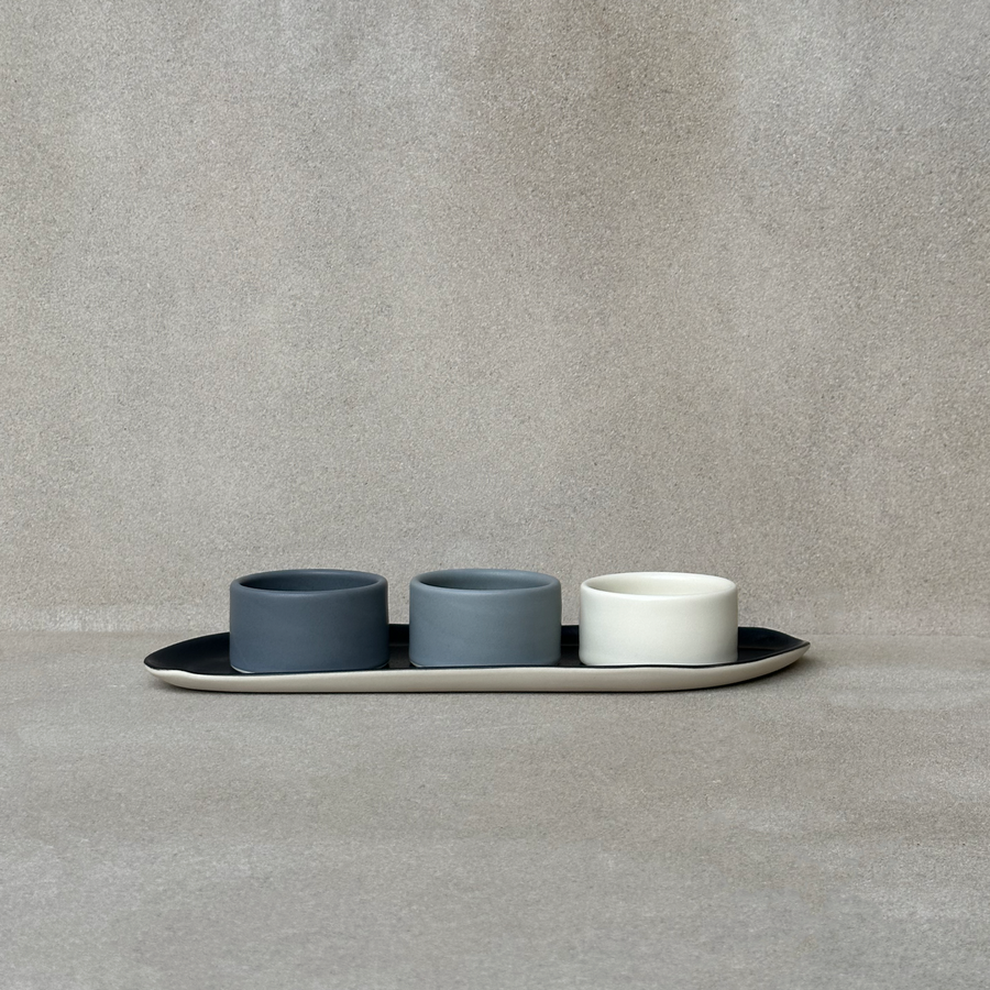 Condiment Set with Tray / Ombre