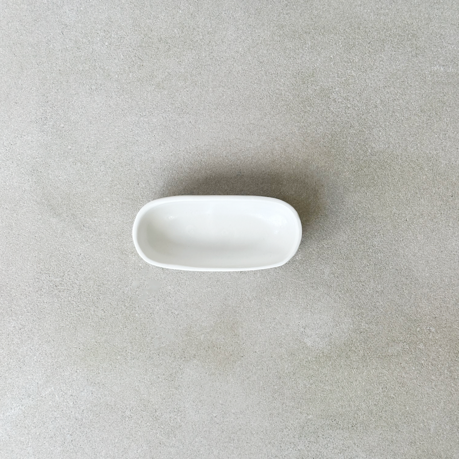 Lauren HB Oval Tray / Matte White