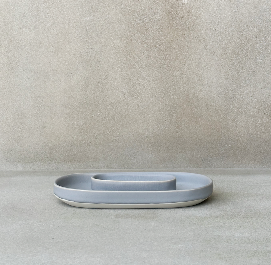 Oval Tray / Grey