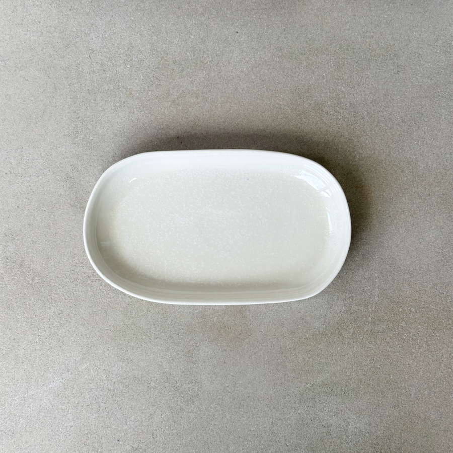 Lauren HB Oval Tray / Frost White