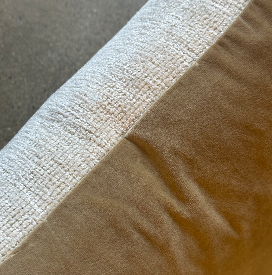 Tan Velvet Pillow / 24