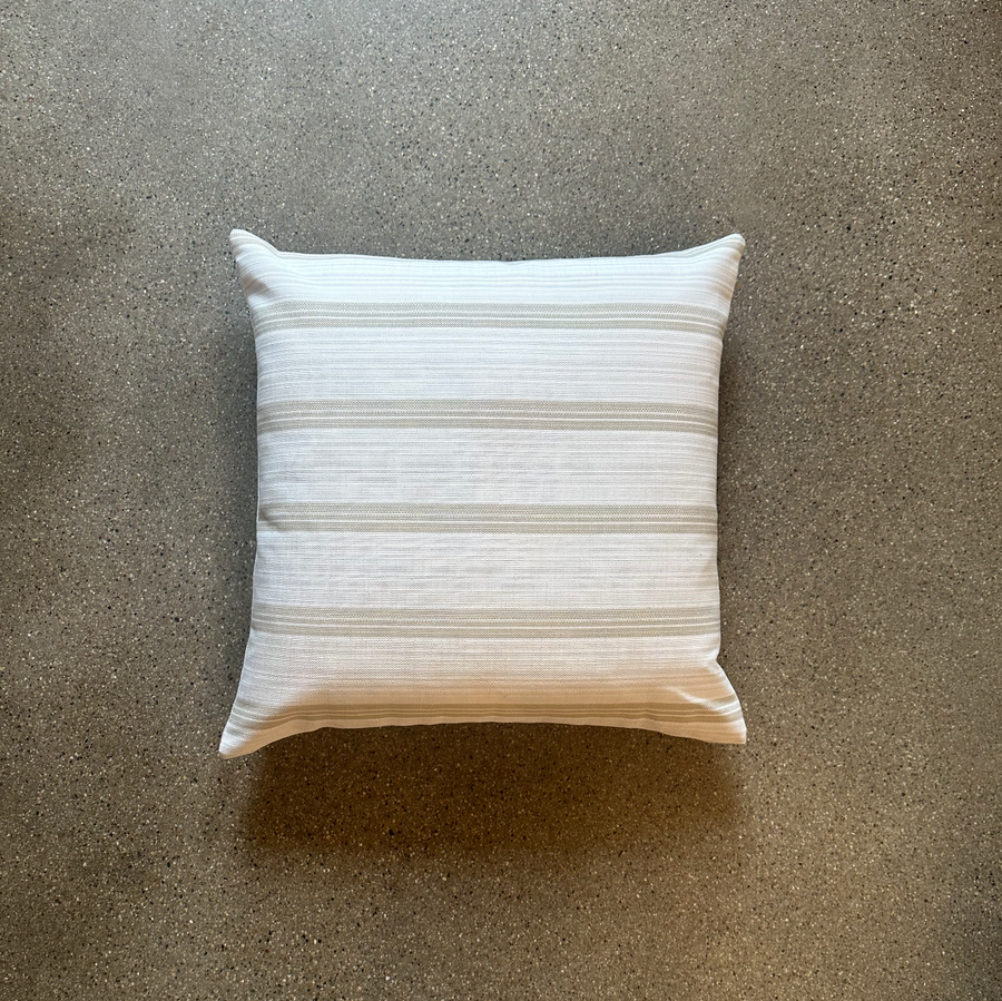 Linen Blend Stripe Pillow /  22