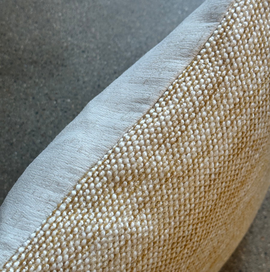 Textured Camel Weave Pillow / 18” x 18”