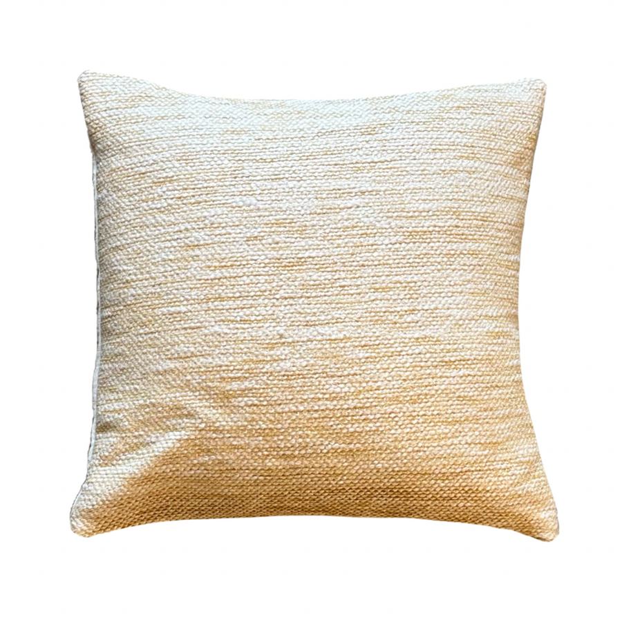 Textured Camel Weave Pillow / 18” x 18”