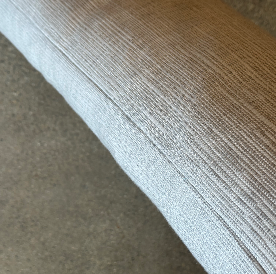 Long Striated Gray Lumbar / 34” x 12”