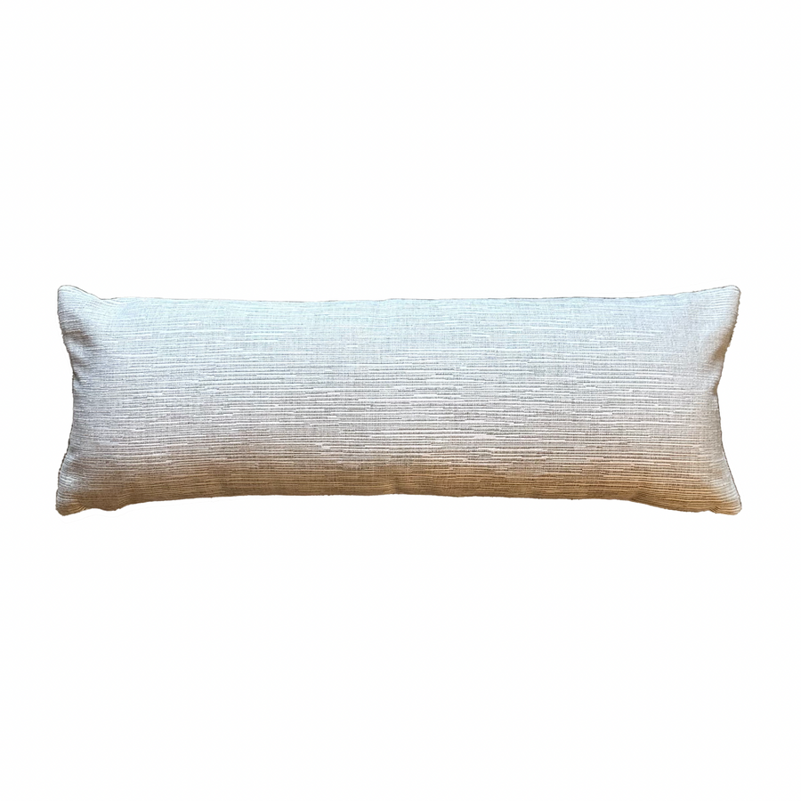 Long Striated Gray Lumbar / 34” x 12”