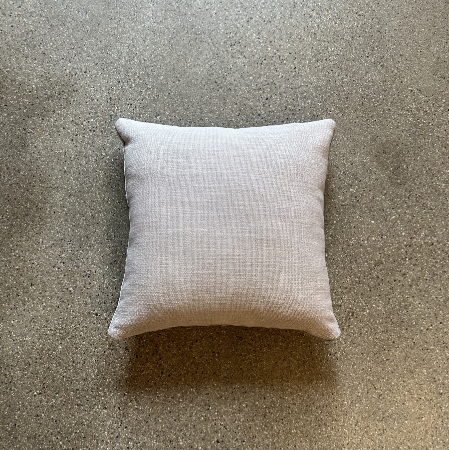 Grey Velvet Blend Pillow / 16” x 16”