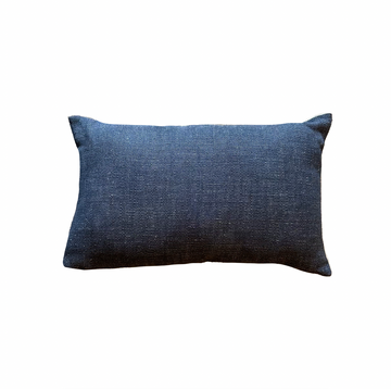 Navy Striations  Pillow / 22” x 14”