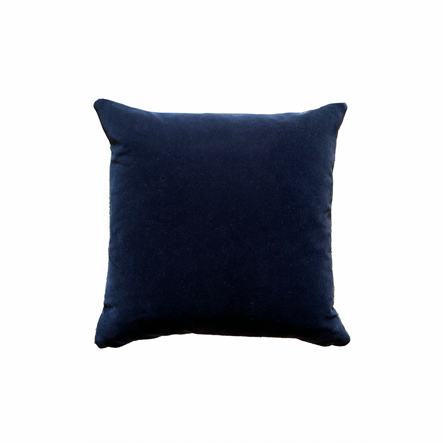 Navy Velvet Pillow / 16” x 16”