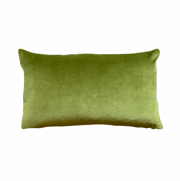 Lime Velvet Pillow / 24” x 14”