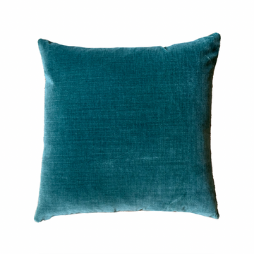 Turquoise Velvet Pillow / 22