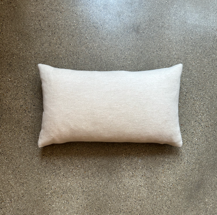 Black Striated Pillow / 24” x 14”