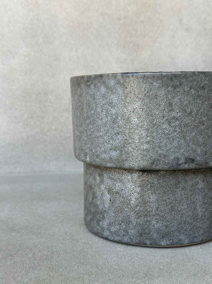 Grey Textured Planter
