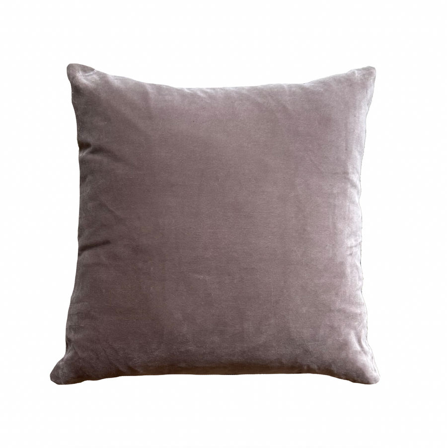 Dusty Lilac Velvet and Purple Weave Pillow / 20