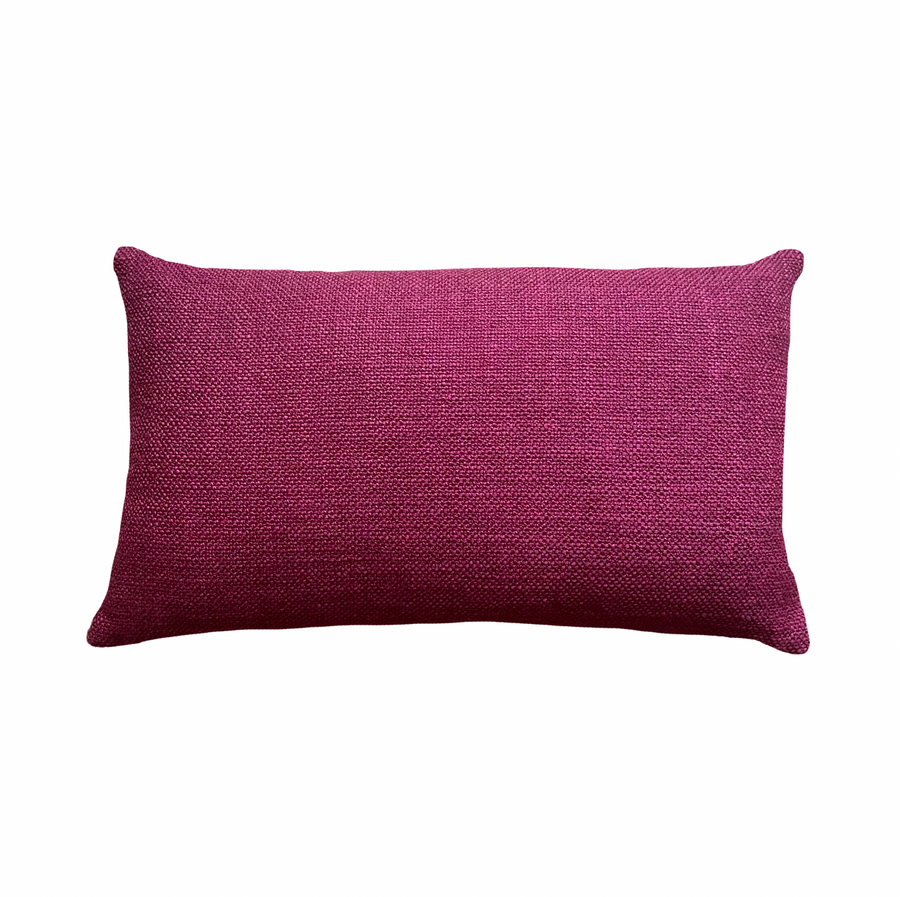 Magenta Rose Long Lumbar Pillow / 24” x 14”