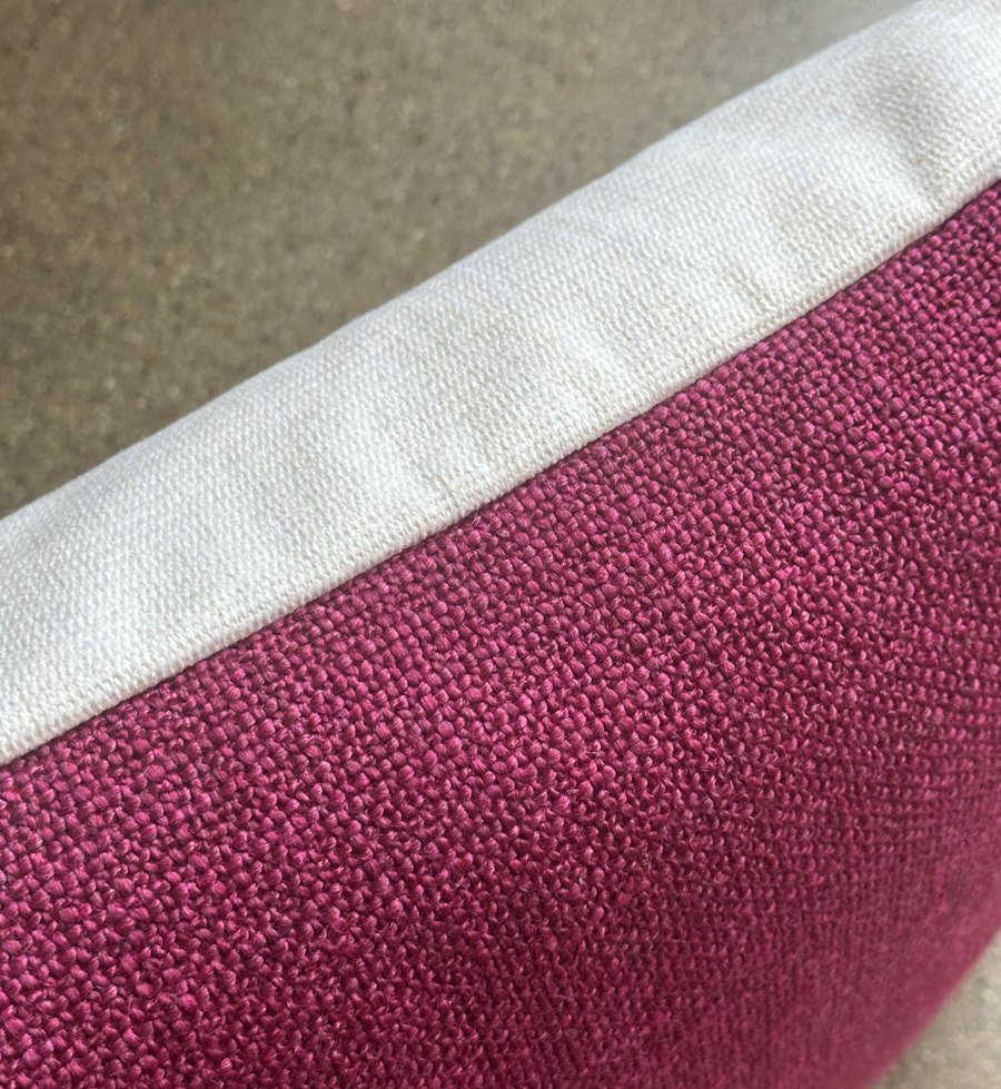 Magenta Rose Pillow / 22” x 22”