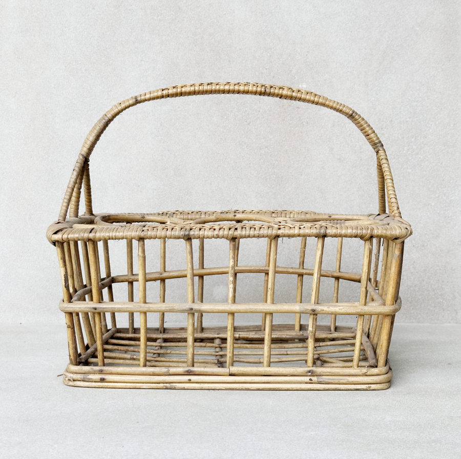 Vintage French Wine Bottle Caddy