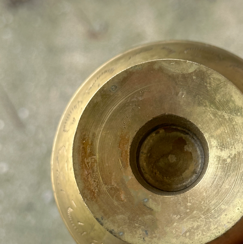 Vintage Brass Pedestal Bowl