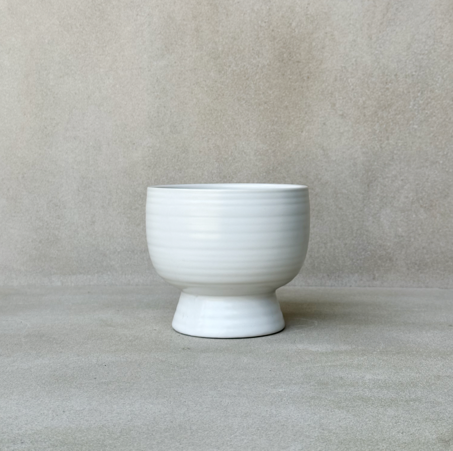 White Chalice Planter