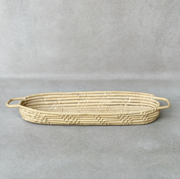 Vintage Elongated Basket Tray