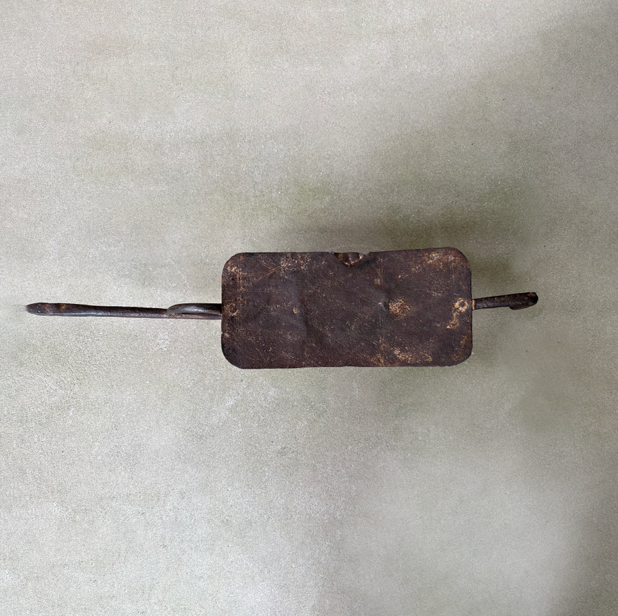 Vintage African Iron Dogon Headrest