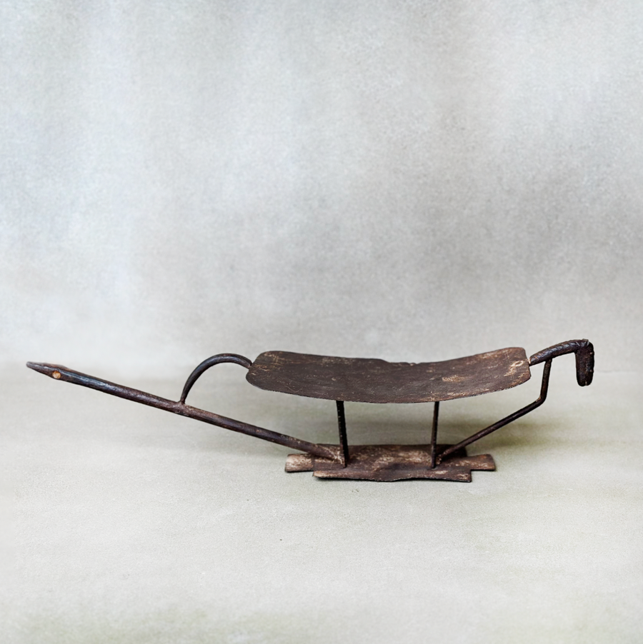 Vintage African Iron Dogon Headrest
