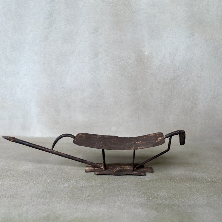 Vintage African Iron Dogon Headrest
