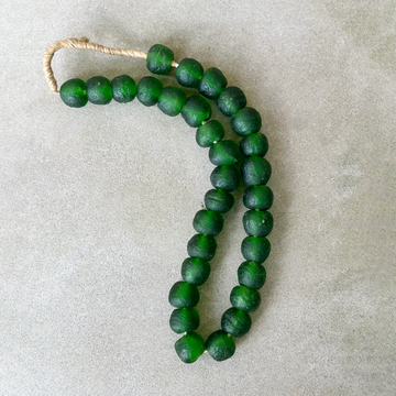 African Glass Beads - Green