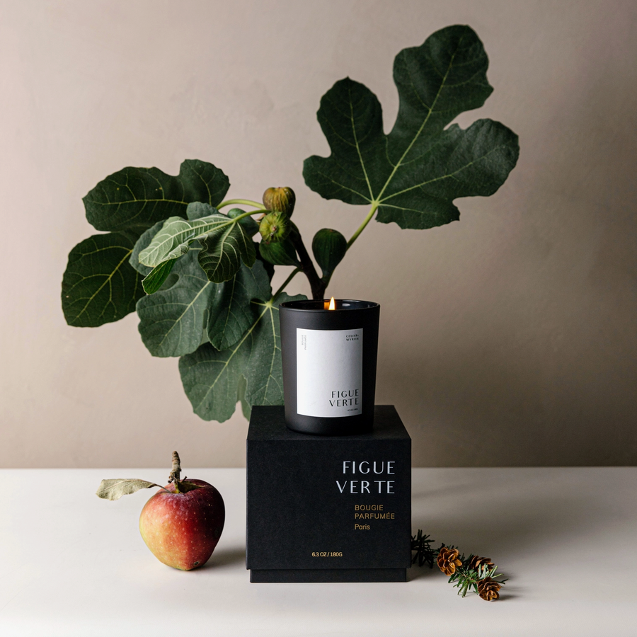 Bougie Parfumée_figue Verte