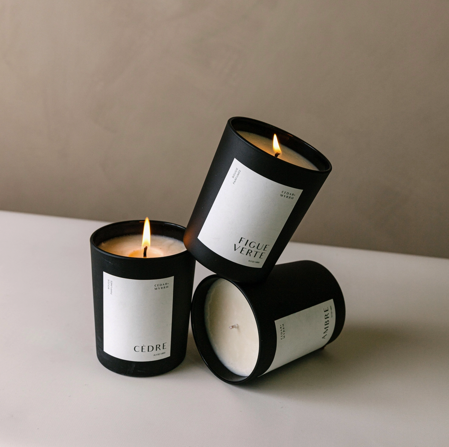 Bougie Parfumée_figue Verte