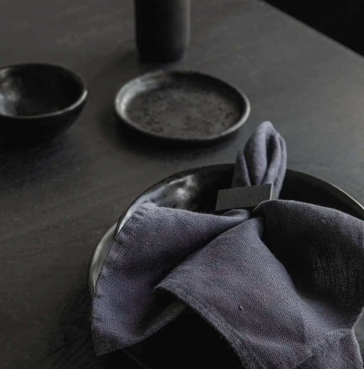 Linen Napkins Charcoal / Set of 2