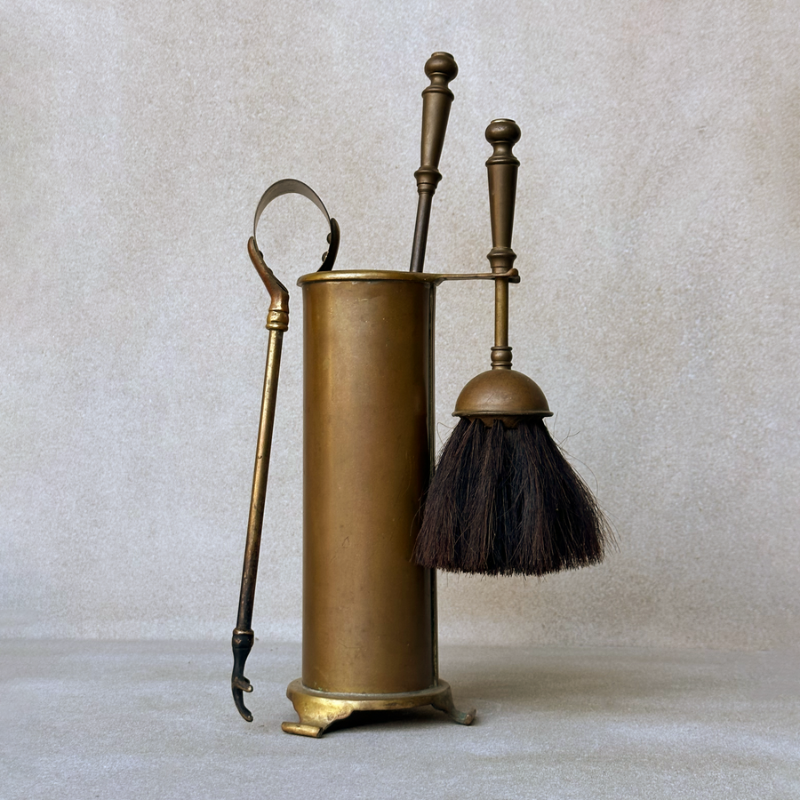 Vintage Fireplace Set Tool Set