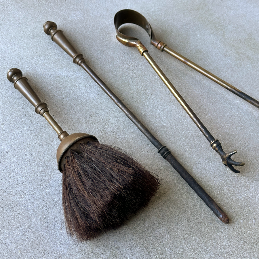 Vintage Fireplace Set Tool Set