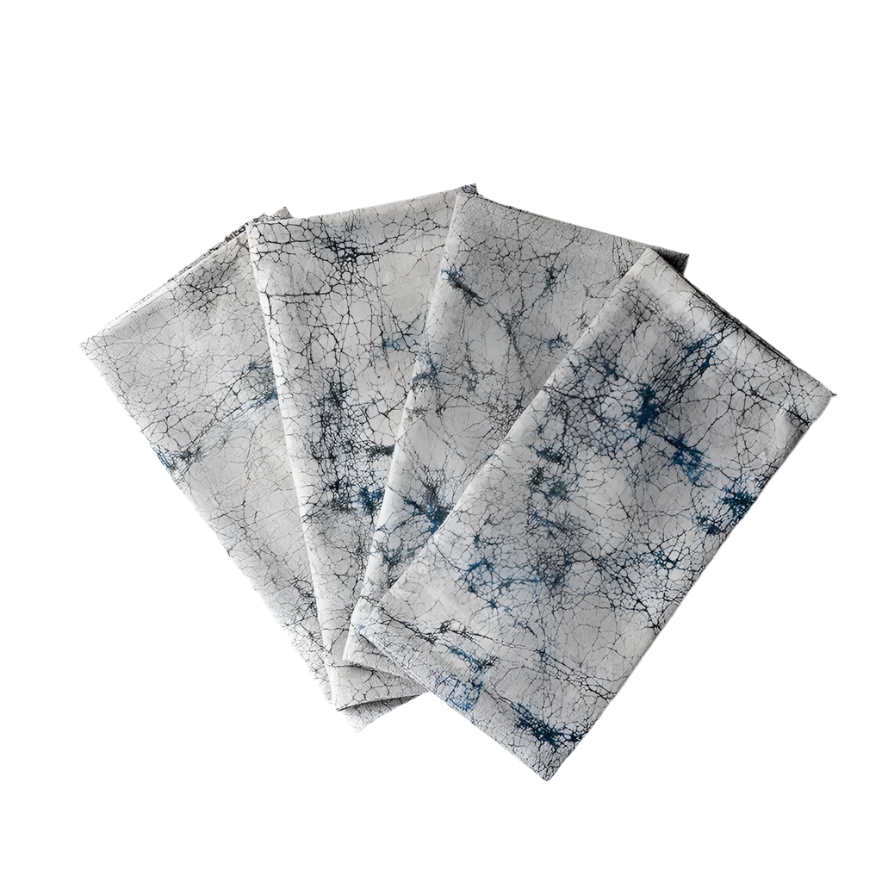 Morning Crackle Organic Cloth Napkins (Set of 4)