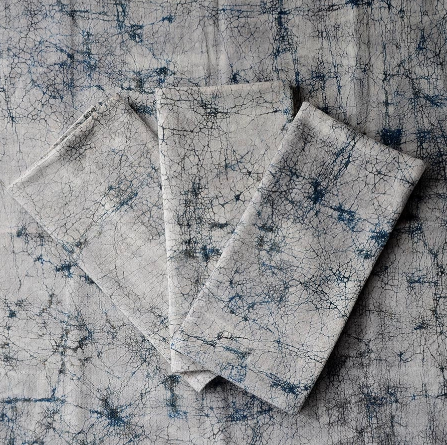 Morning Crackle Organic Cloth Napkins (Set of 4)