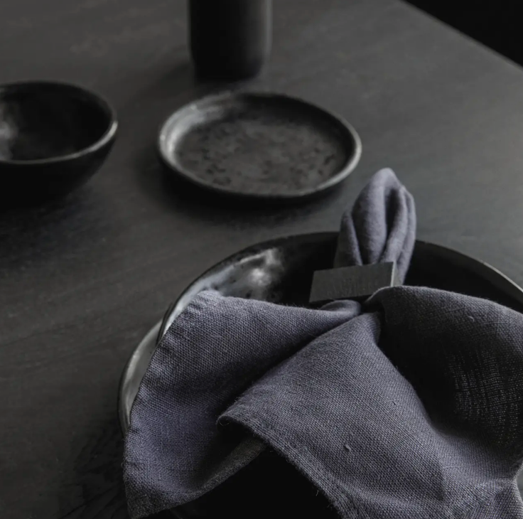 Linen Napkins Midnight (Set of 2)