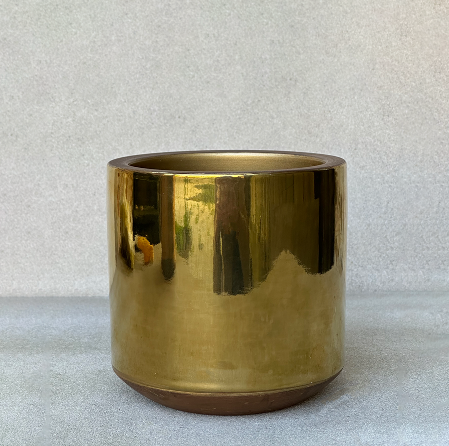 Gold Metallic Planter