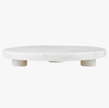 White Mable Footed Tray - 8