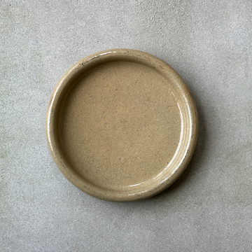 Vintage Stoneware Dish with Lip