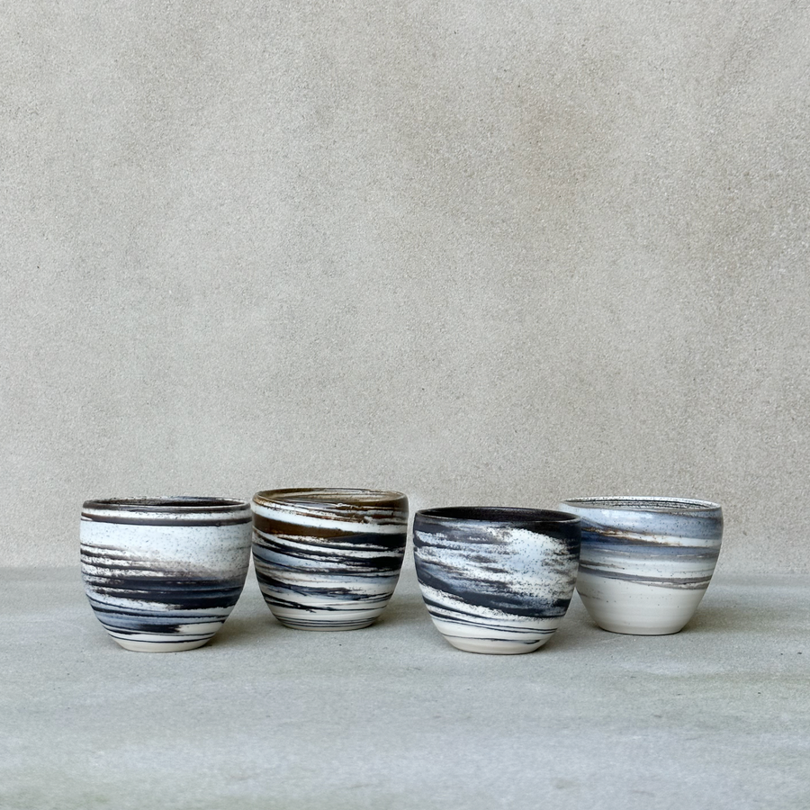Laima stoneware marbled bowls