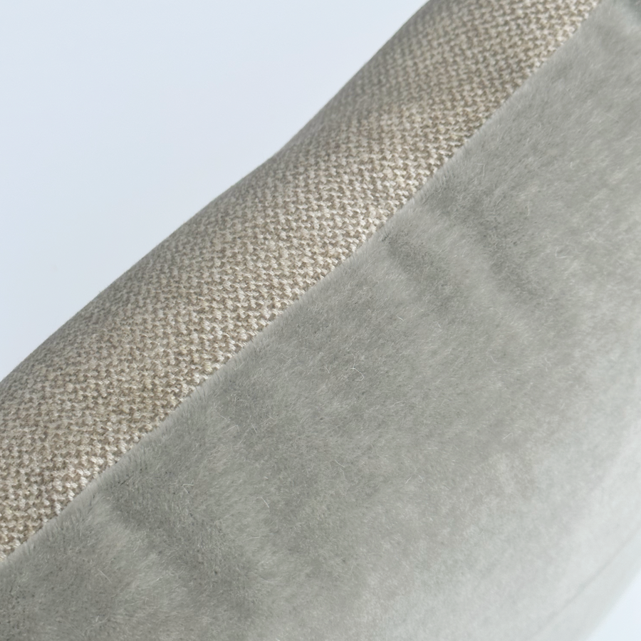 Grey Velvet Pillow / 20